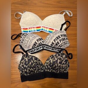 Vs Victoria’s Secret PINK everywear wireless push up bras 32B